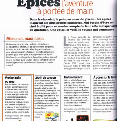 La Cuisine des Epices est dans le Magazine Régal