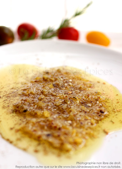 Sauce vinaigrette Zaatar